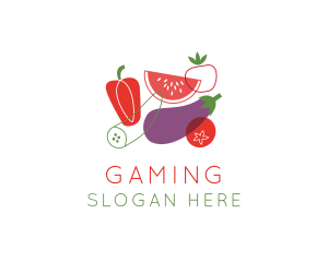 Vegetarian - Vegetables Fruit Grocery logo design