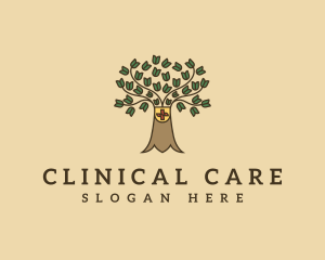 Tree Health Cross logo design