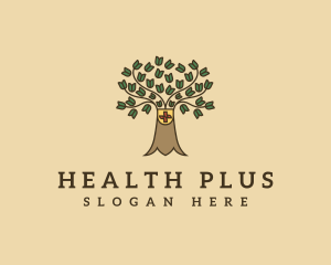 Tree Health Cross logo design