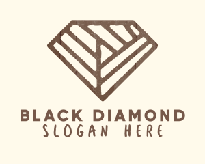 Brown Rustic Diamond logo design