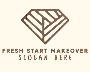 Brown Rustic Diamond logo design