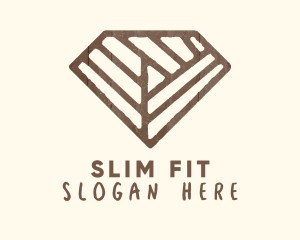 Brown Rustic Diamond logo design