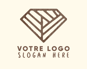 Furnishing - Brown Rustic Diamond logo design