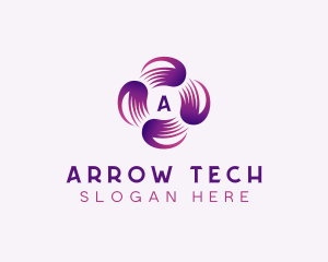 Artificial Intelligence Tech App logo design