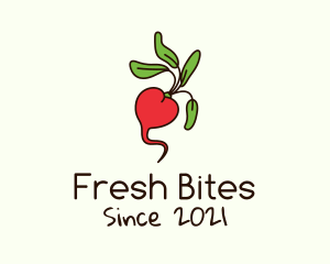 Fresh Radish Vegetable logo design