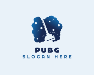 Custodian - Housekeeping Suds Plunger logo design