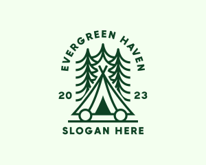 Forest - Forest Camping Tent logo design