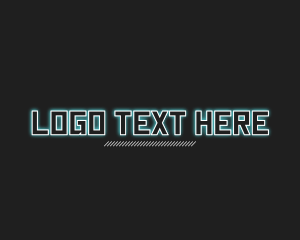Glow - Cyberpunk Tech Gaming logo design