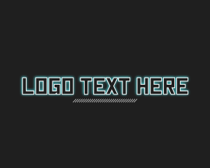 Minimalist - Cyberpunk Tech Gaming logo design