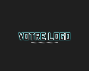 Cyberpunk Tech Gaming Logo