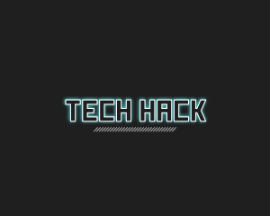 Cyberpunk Tech Gaming logo design