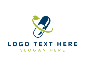 Pill - Eco Pill Pharmacy logo design