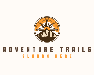 Navigation Compass Mountaineering logo design