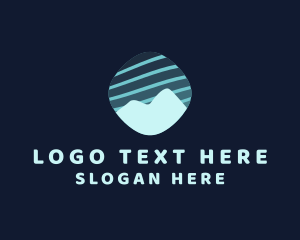 Eco Friendly - Mountain Summit Travel logo design