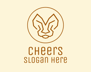 Lioness - Minimalist Tiger Lion Face logo design