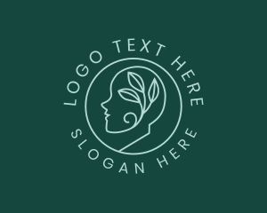 Psychology - Eco Leaf Mental Care logo design