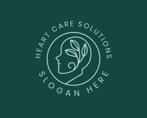 Eco Leaf Mental Care logo design