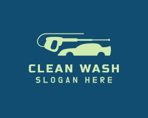 Car Pressure Washer Cleaning logo design