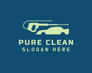 Car Pressure Washer Cleaning logo design