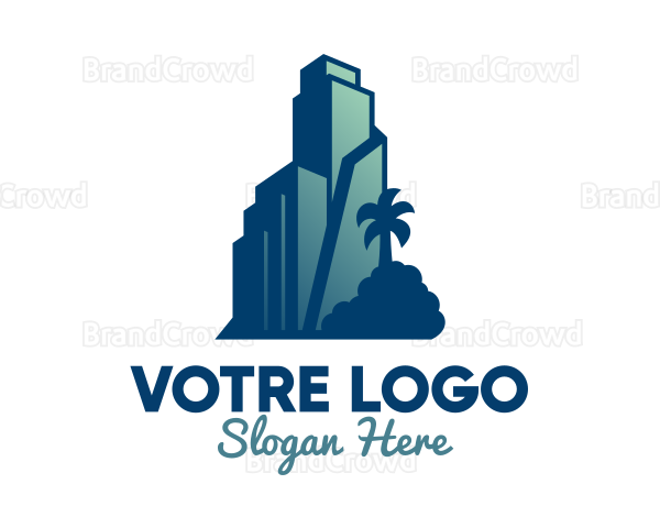 Tropical City Building Logo