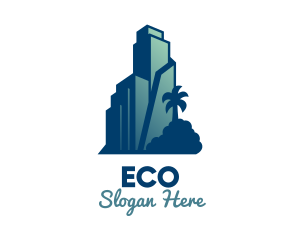 Tropical City Building  Logo