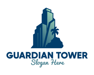 Tropical City Building  logo design