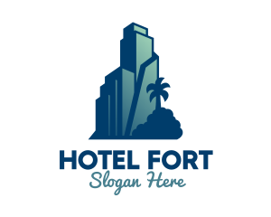 Tropical City Building  logo design