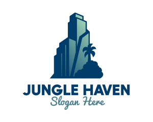 Tropical City Building  logo design