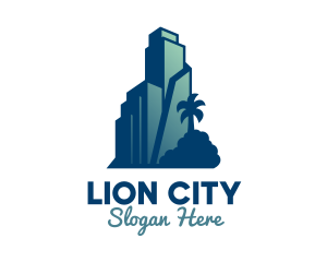 Tropical City Building  logo design