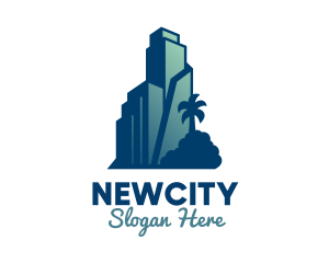 Tropical City Building  logo design