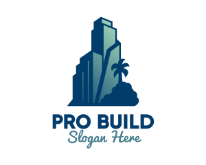 Tropical City Building  logo design