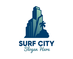 Tropical City Building  logo design