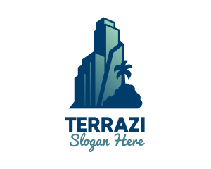 Tropical City Building  logo design