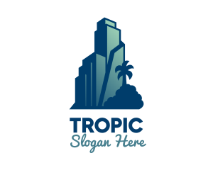 Tropical City Building  logo design