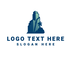 Tropical City Building  logo design