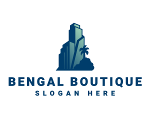 Tropical City Building  logo design