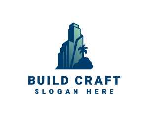 Tropical City Building  logo design