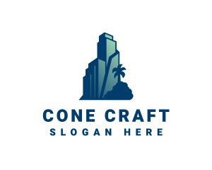 Tropical City Building  logo design