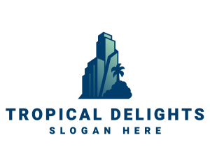 Tropical City Building  logo design