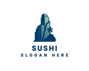 Tropical City Building  logo design