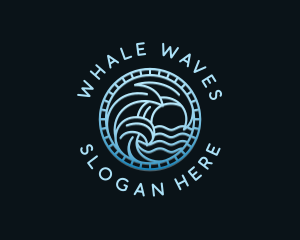 Sea Surfing Wave logo design