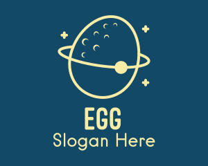 Yellow Egg Planet  logo design