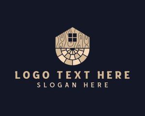 Wood - Tile Wood Home Flooring logo design