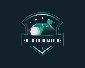 Cricket Shop - Table Tennis Sports Tournament logo design