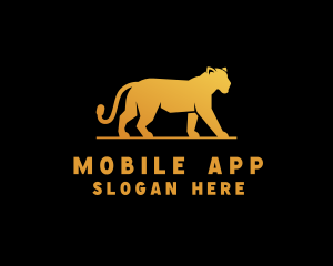 Golden Wild Jaguar Logo