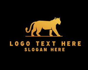 Golden Wild Jaguar Logo