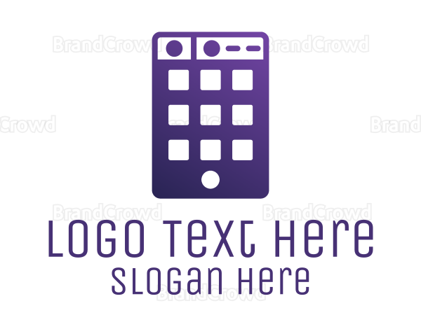 Purple Smartphone App Logo