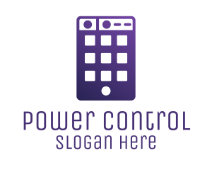 Control - Purple Smartphone App logo design