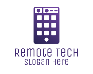 Remote - Purple Smartphone App logo design