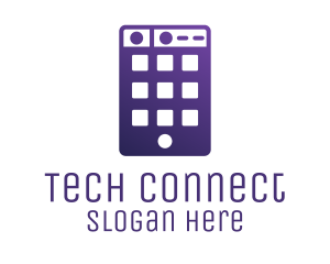 Smartphone - Purple Smartphone App logo design